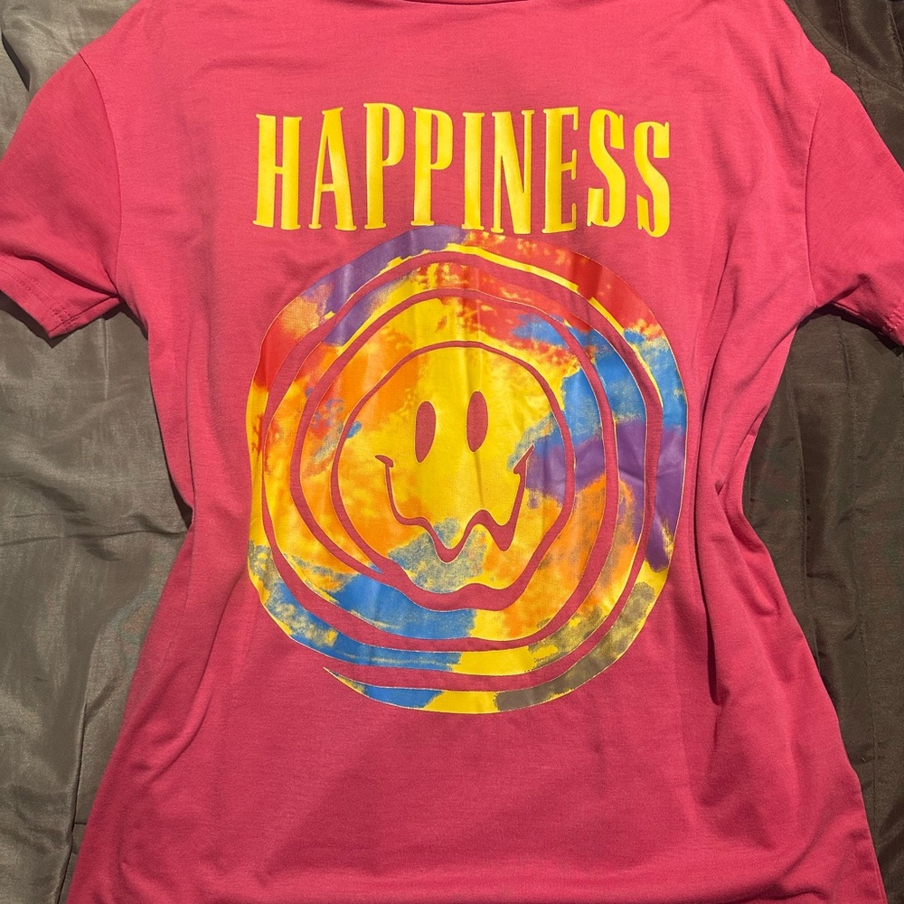 SHEIN Pink Graphic T-Shirt